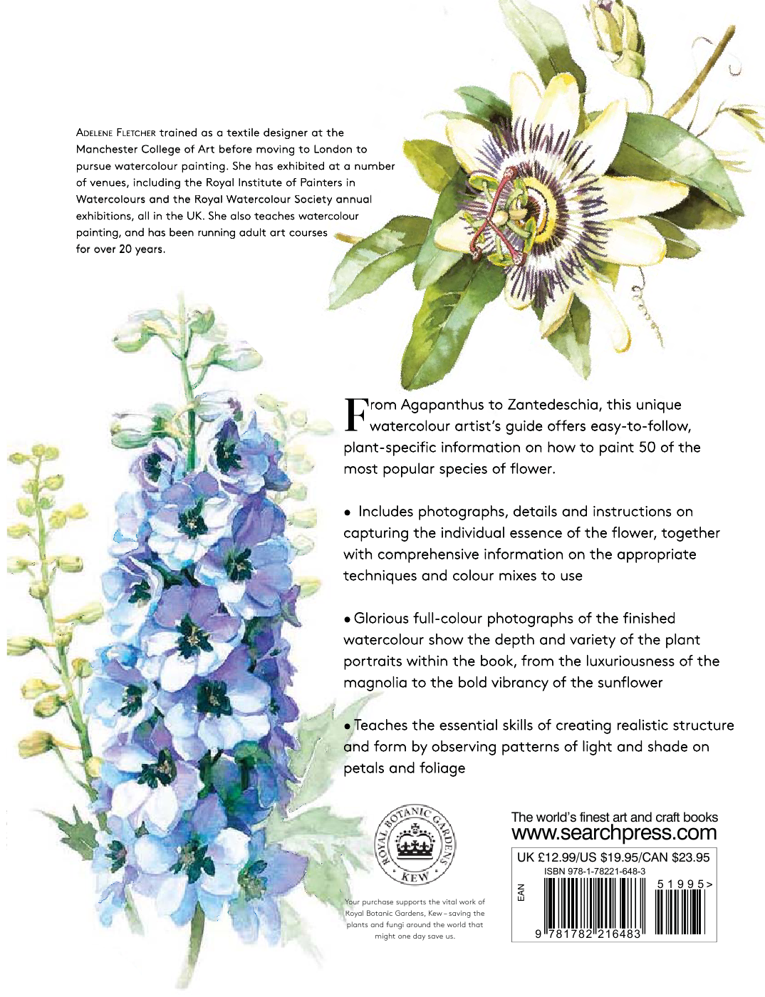 Kew The Watercolour Flower Painter's A to Z Shore Studio