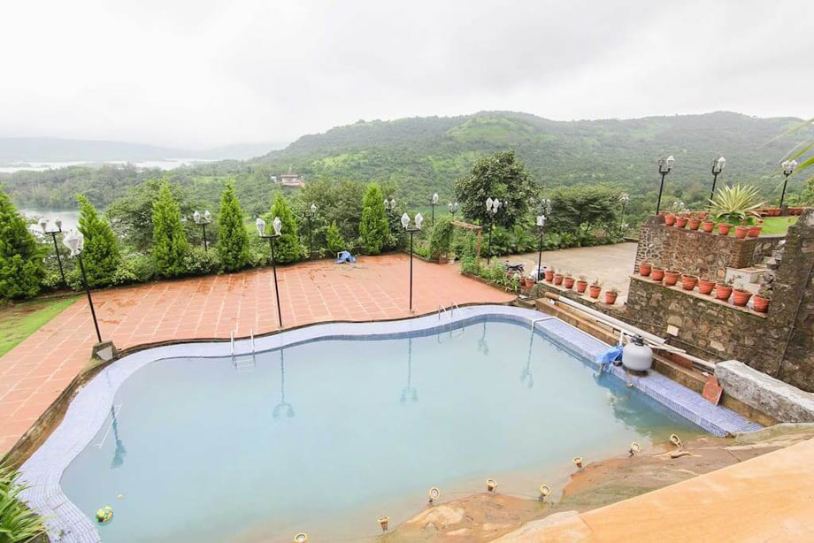 Wooden Pool Villa in Pawna, Lonavala Short Break Co.