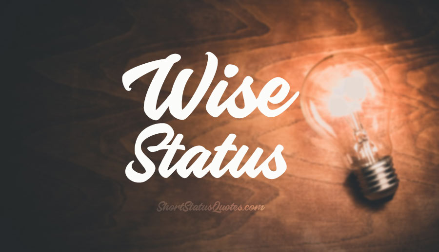 Wise Status, Captions, Messages & Short Wise Quotes
