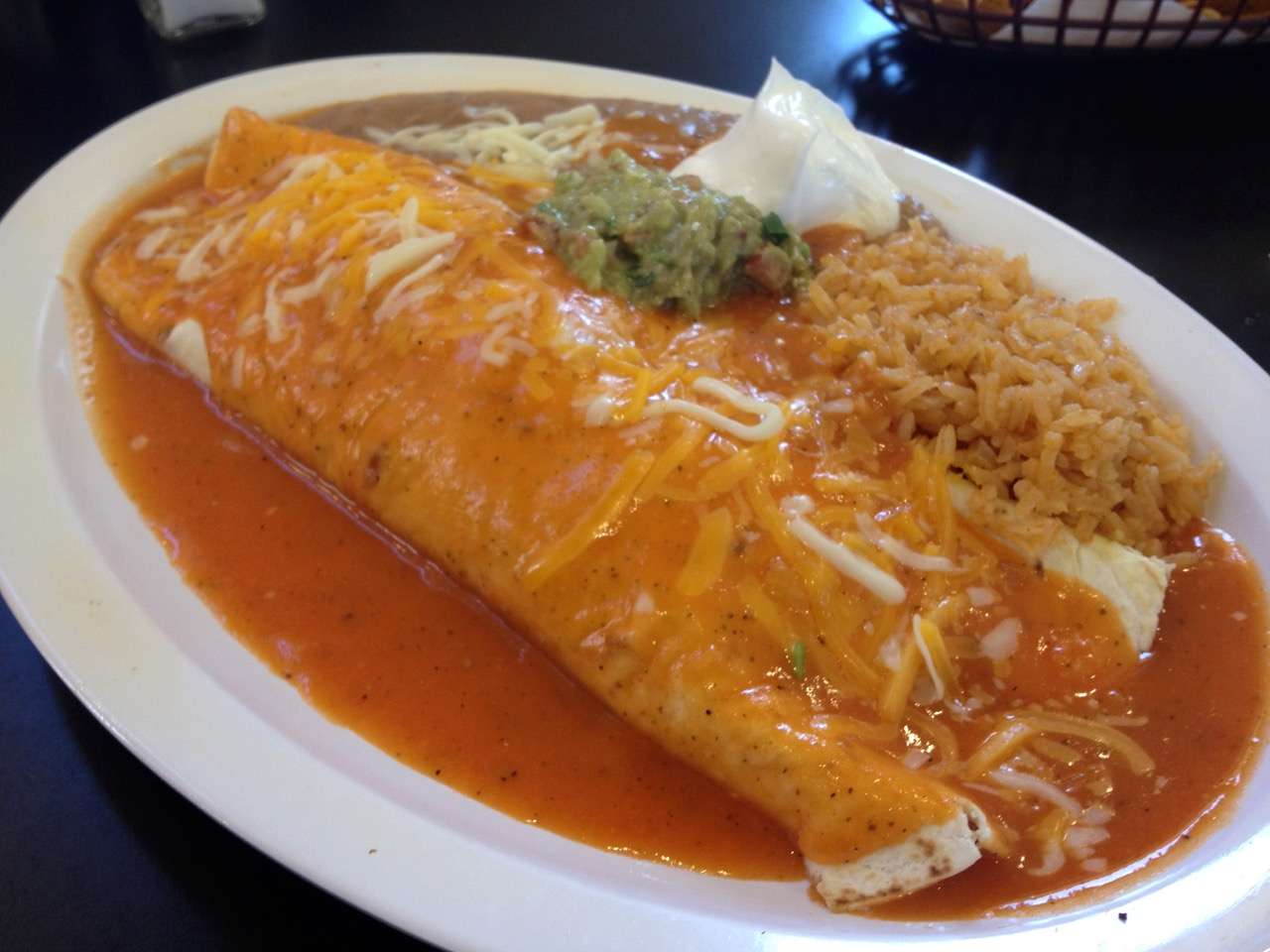The Wet Burrito at El Sazon in Kennewick September 10 2013 Shot And