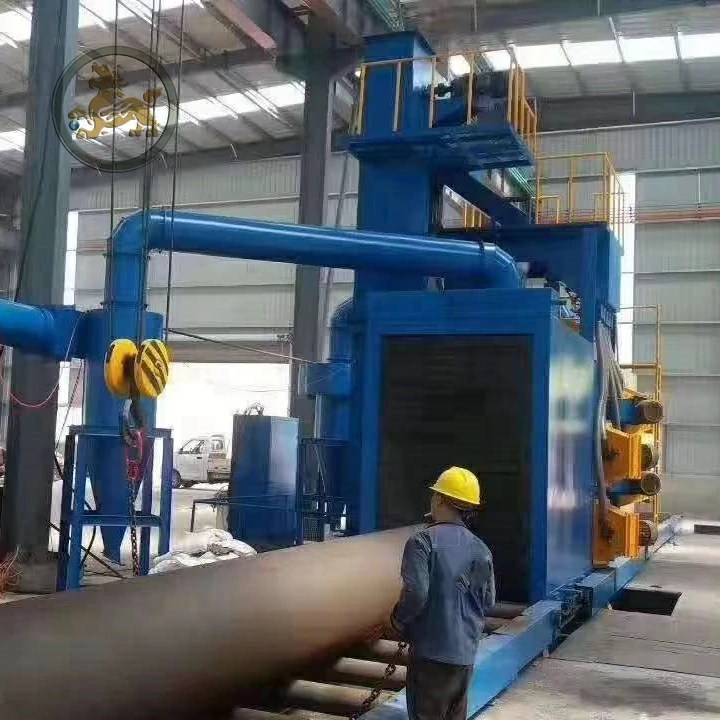 pipes shot blasting machines for tubes, cylinders and gas tanks