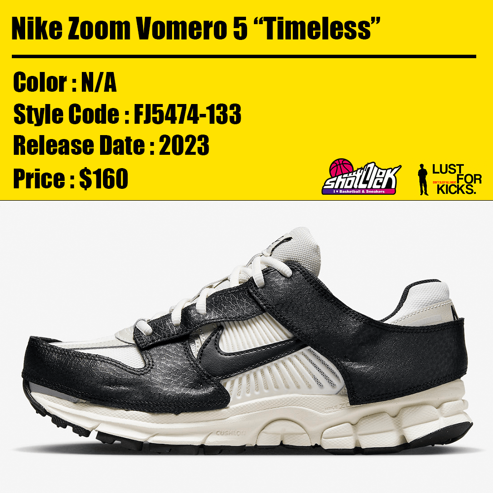 2023年発売Nike Zoom Vomero 5 “Timeless” Shot Clock