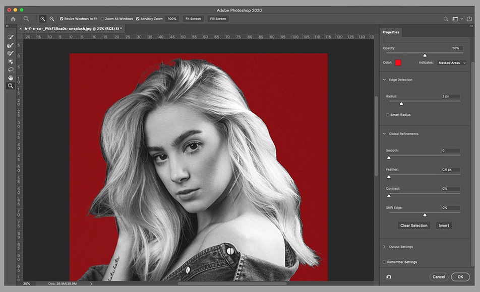 How to Use the Refine Edge Tool in