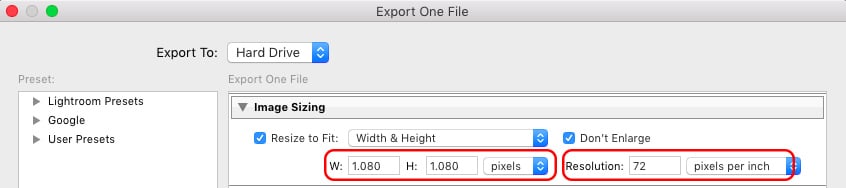 Best Lightroom Export Settings for Instagram 2021
