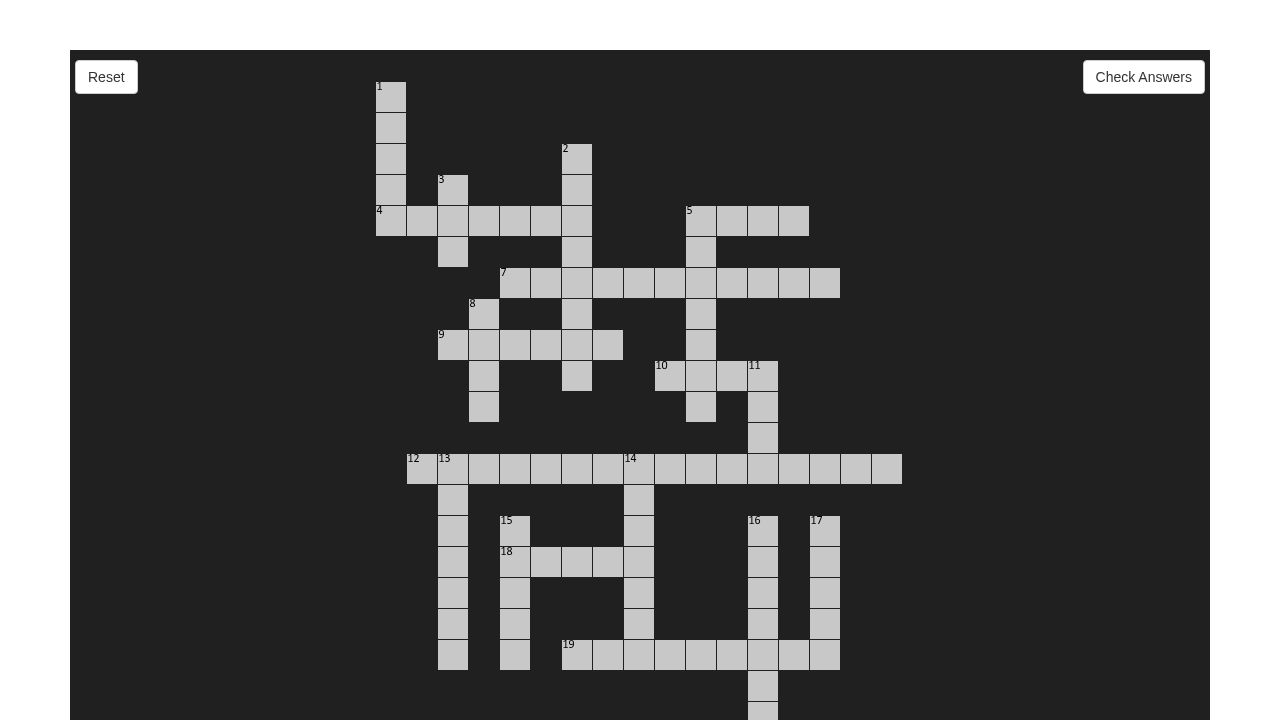 Crossword Puzzle
