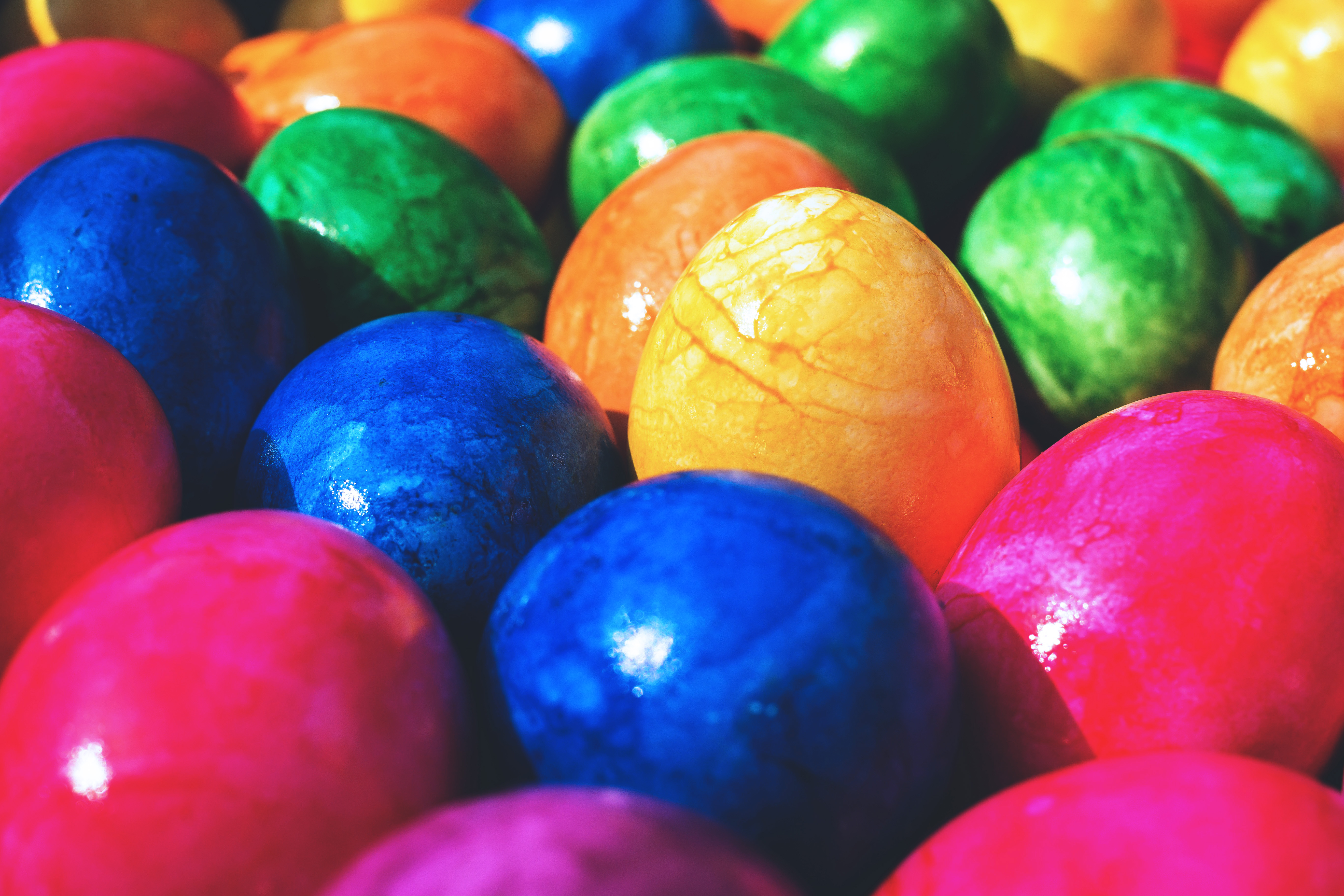 Download Vibrant Easter Eggs Royalty Free Stock Photo and Image
