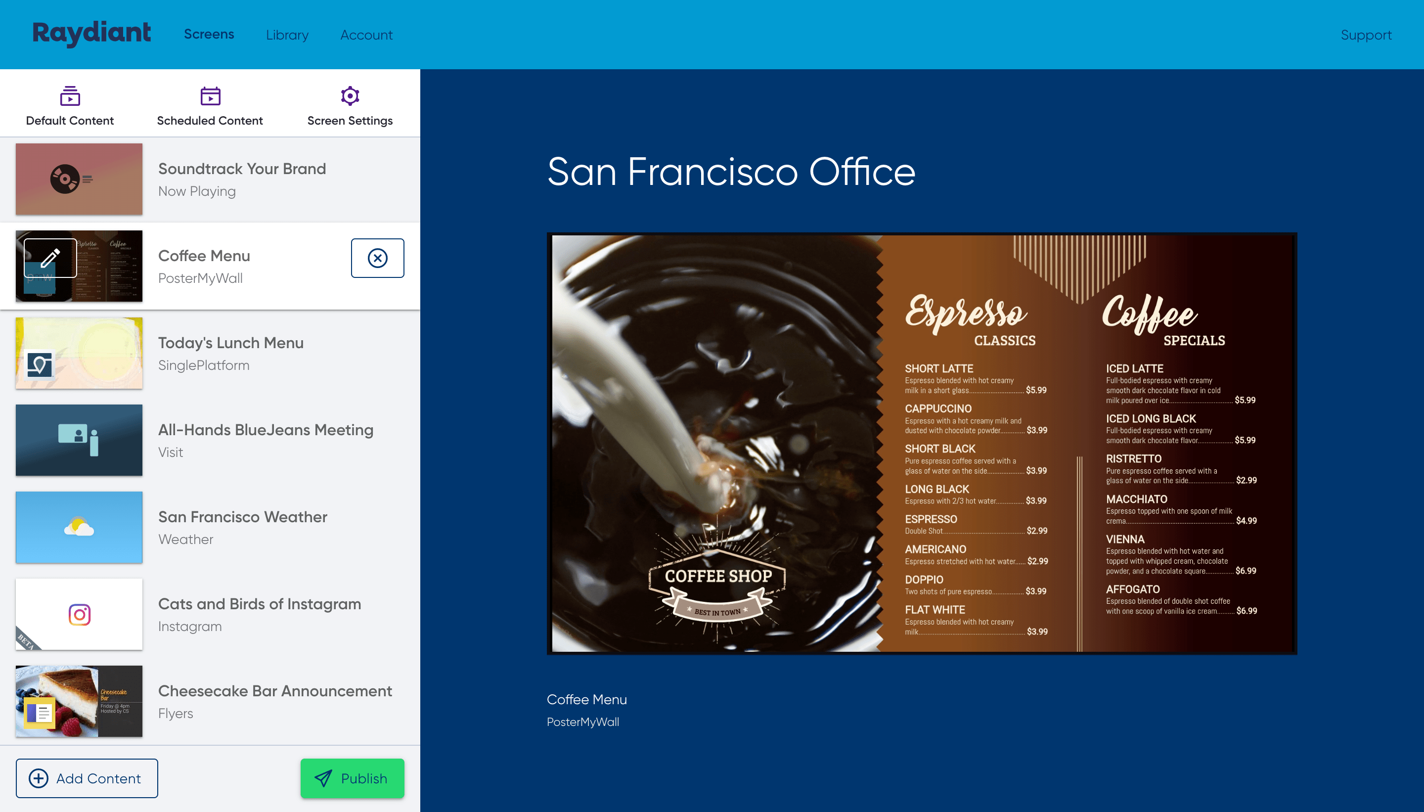 Digital signage startup Raydiant raises 7M Shot Ventures