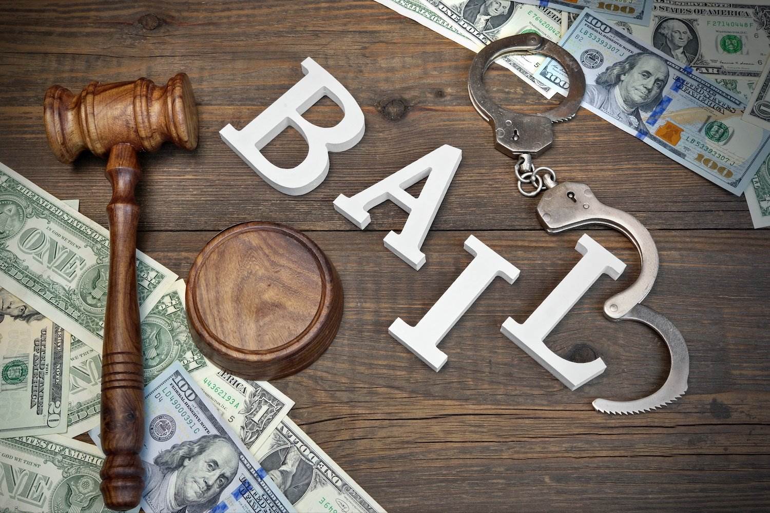 How does bail work in Los Angeles County?