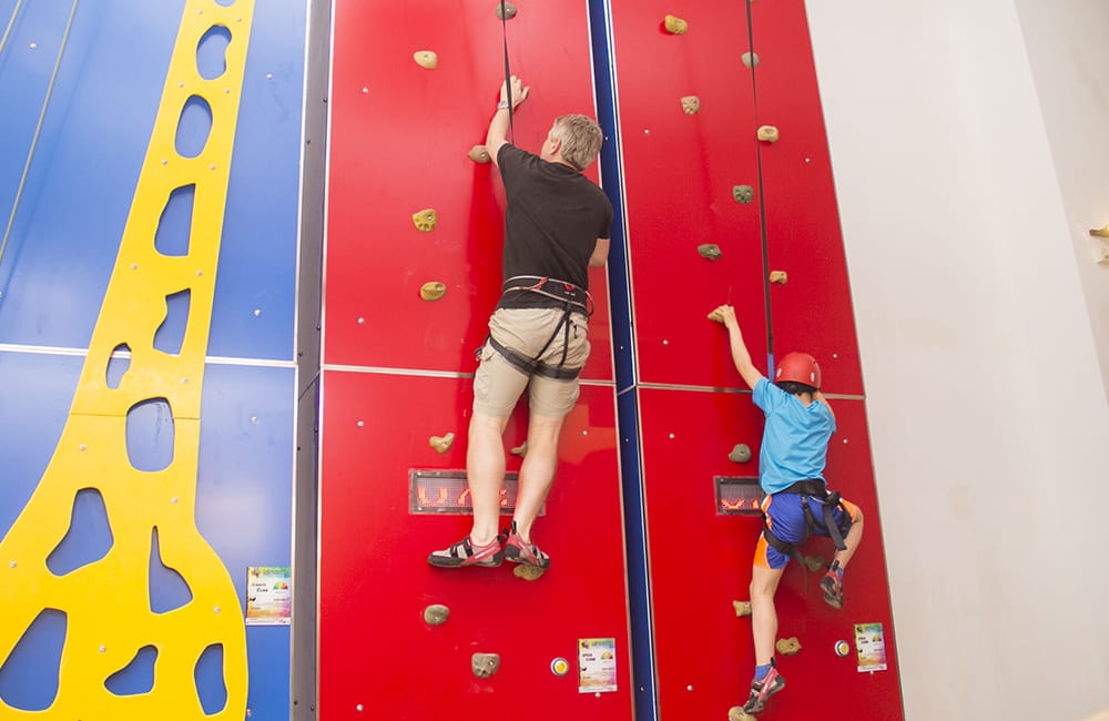 Let 'em Play The First Augmented Reality Rock Climbing Wall in