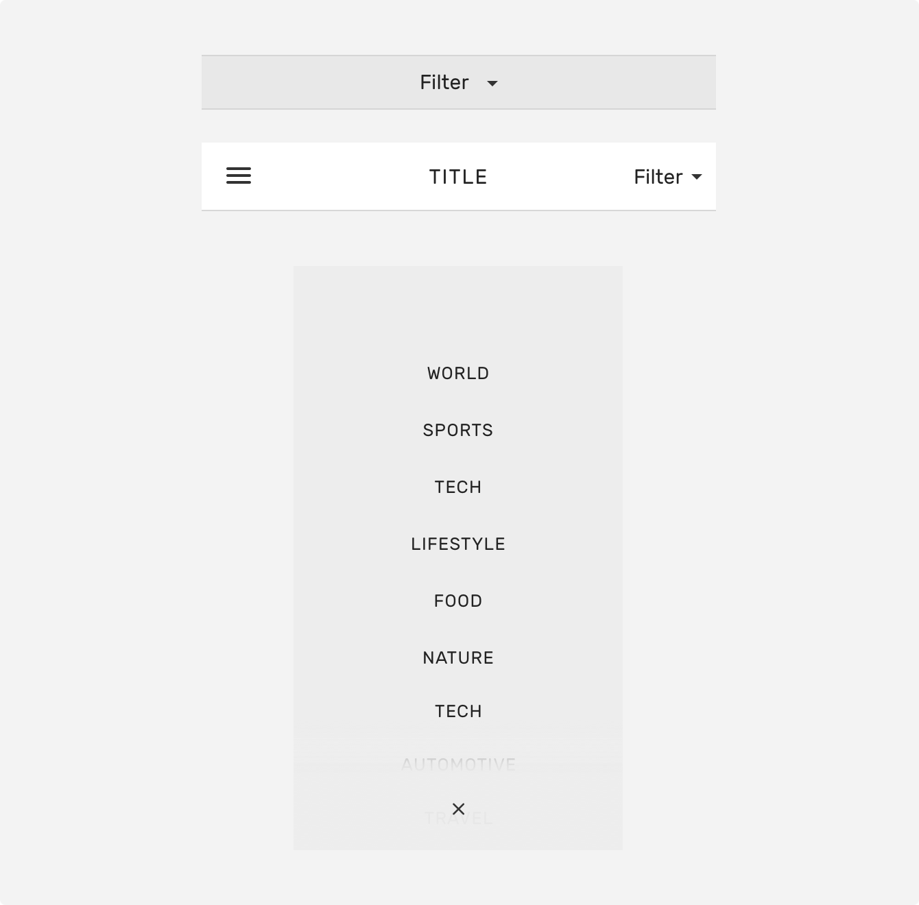 DropDownMenu UI toolkit Shoutem Developers