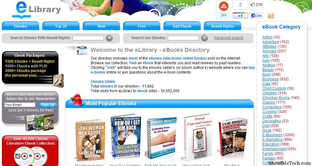 10 Best sites to Download Free Ebooks