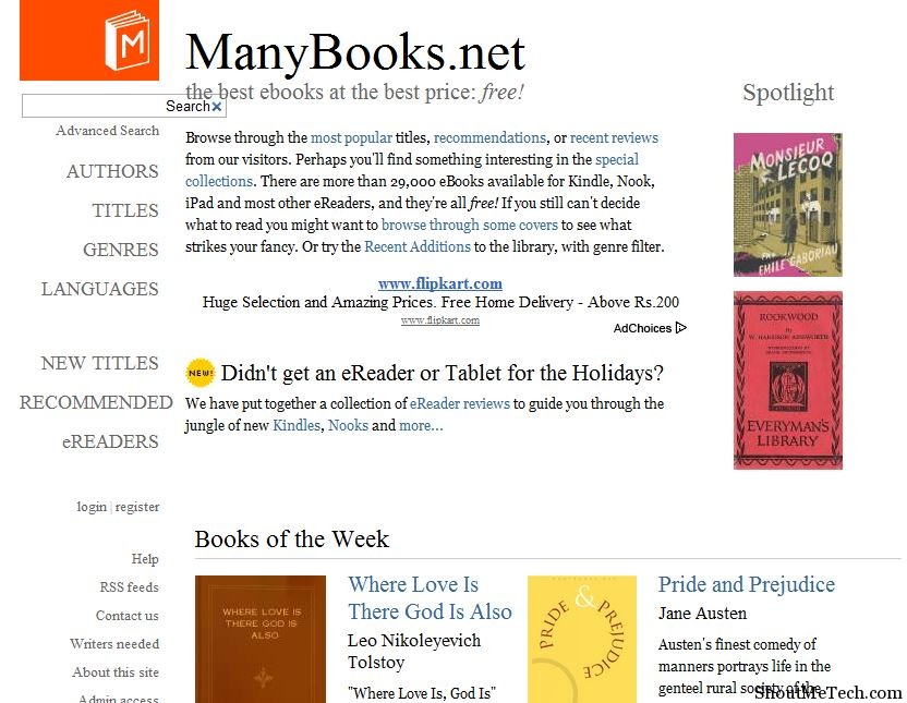 10 Best sites to Download Free Ebooks