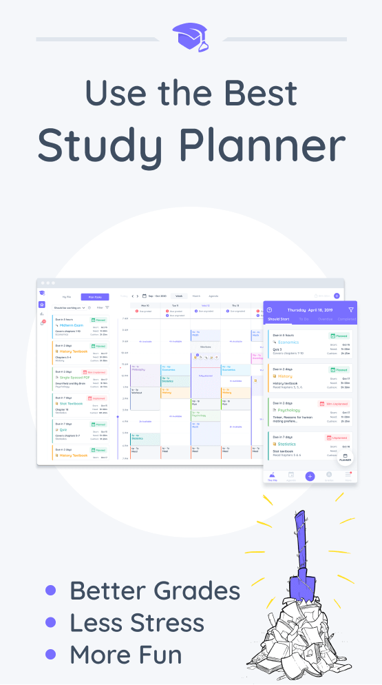 Shovel App Study Planner by Shovel