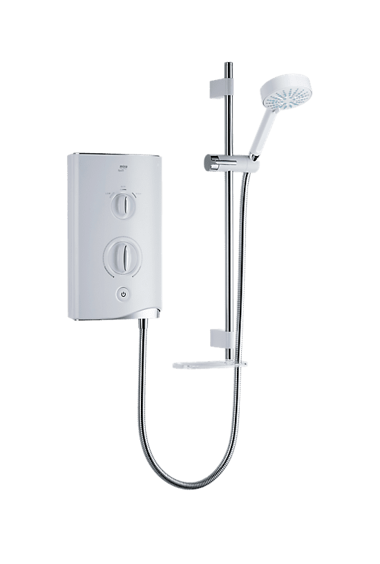 Mira Azora 9.8 kW Dual Electric Shower Frosted Glass Showers Direct