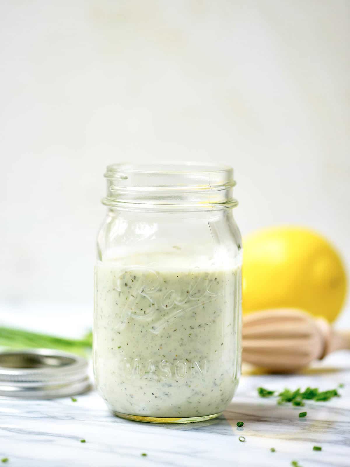 Homemade Greek Yogurt Ranch Dressing 12 Calories Per