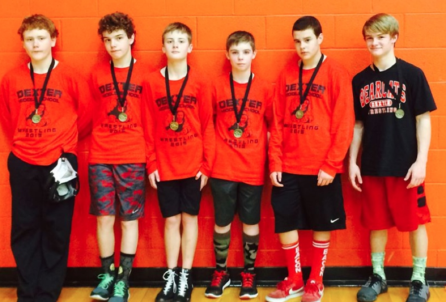Dexter Middle School Wrestlers Earn First Place Medals