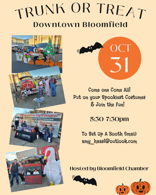 Bloomfield Chamber of Commerce 2nd Annual Trunk or Treat