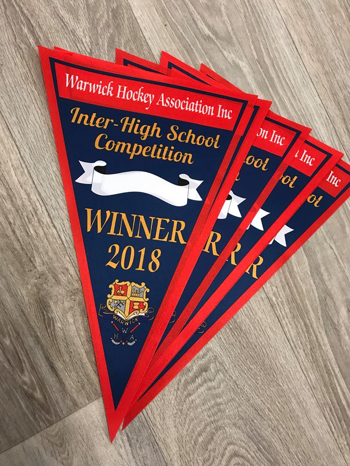 Triangular Pennants Australian Show Ribbons