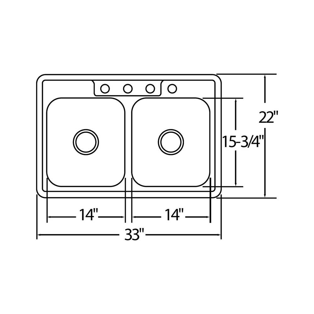Elkay DXR33223 at Gateway Supply Decorative plumbing showrooms serving