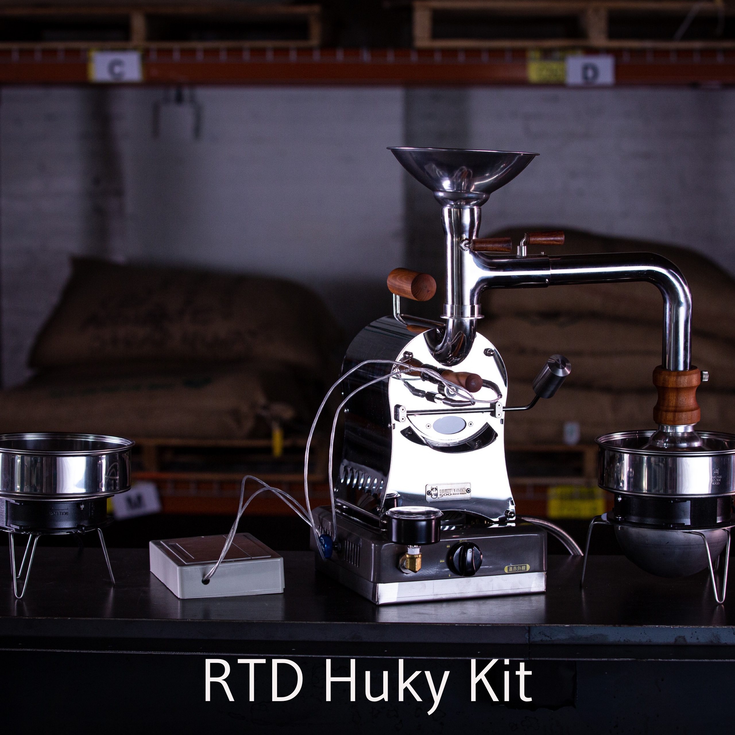 Huky 500T, 500g Gas Professional and Home Coffee Roaster