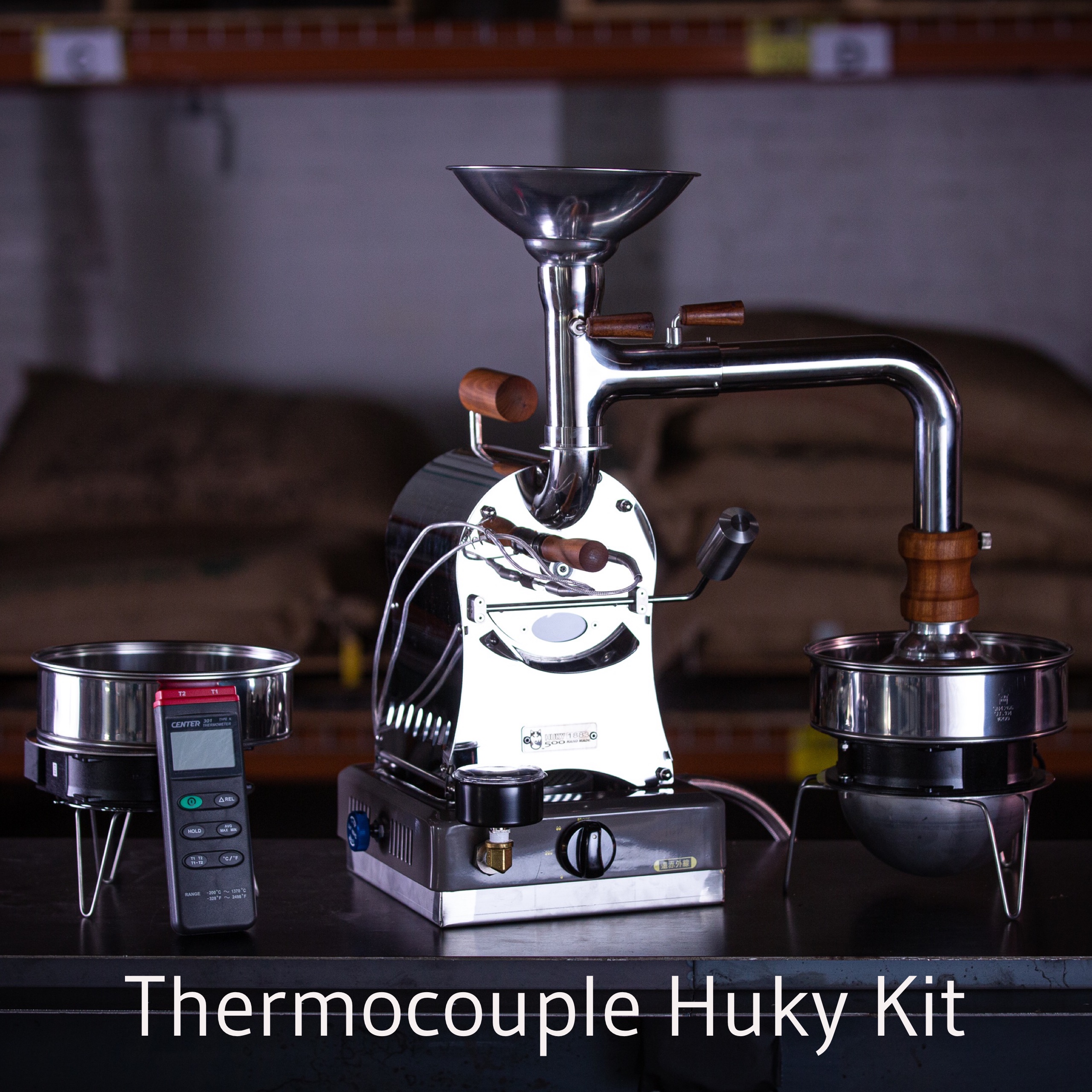 Huky 500T, 500g Gas Professional and Home Coffee Roaster