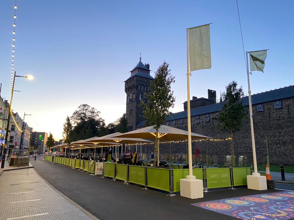 Socially Distanced Dining Initiative for Cardiff a Success Showsec