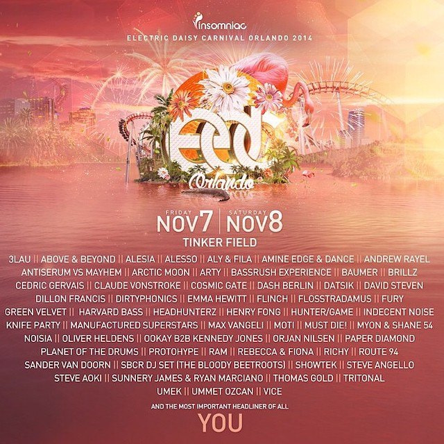 Guide to EDC Orlando 2014 + Official Lineup for Electric Daisy Carnival