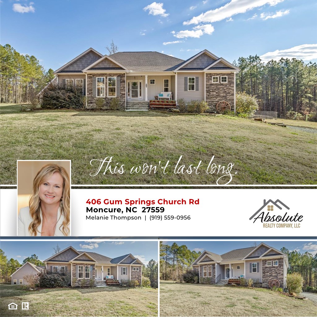 406 Gum Springs Church Rd, Moncure, NC 27559