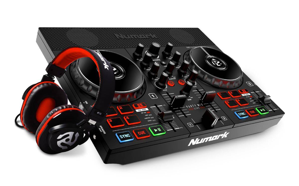 Numark Party Mix Live + HF175 Bundle Svetelná, zvuková a DJ technika Showtechnic Music