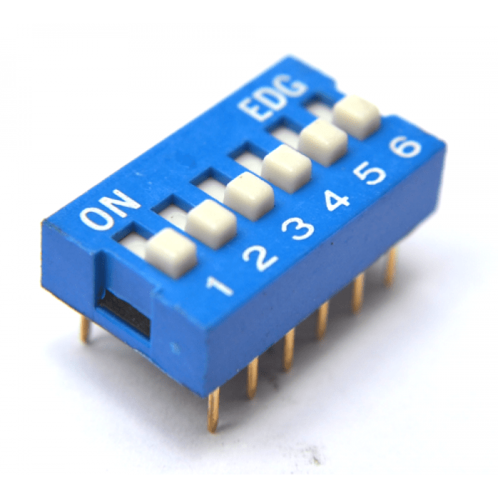 Dip Switch Slide 6 Bit