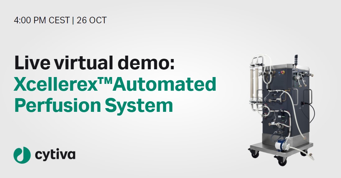 Cytiva Innovations Live virtual demo of the Xcellerex™ Automated