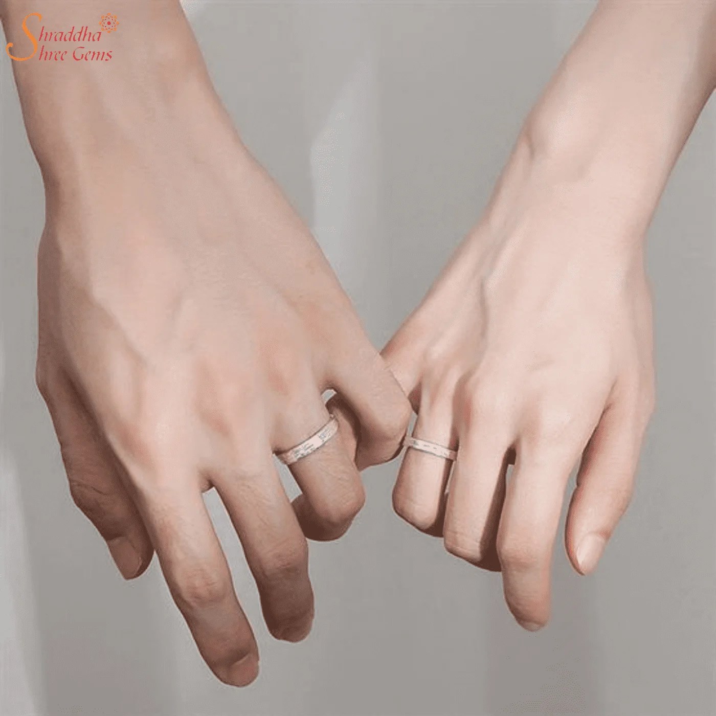 Couple Ring Set Engraved Couple Ring