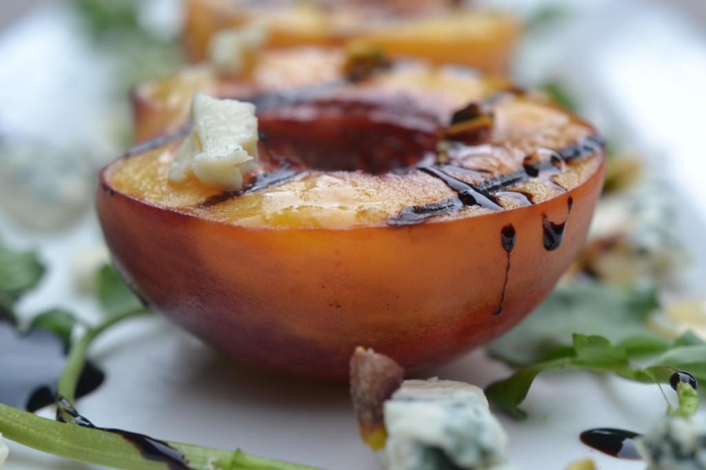 » Grilled Peaches Shredded Sprout