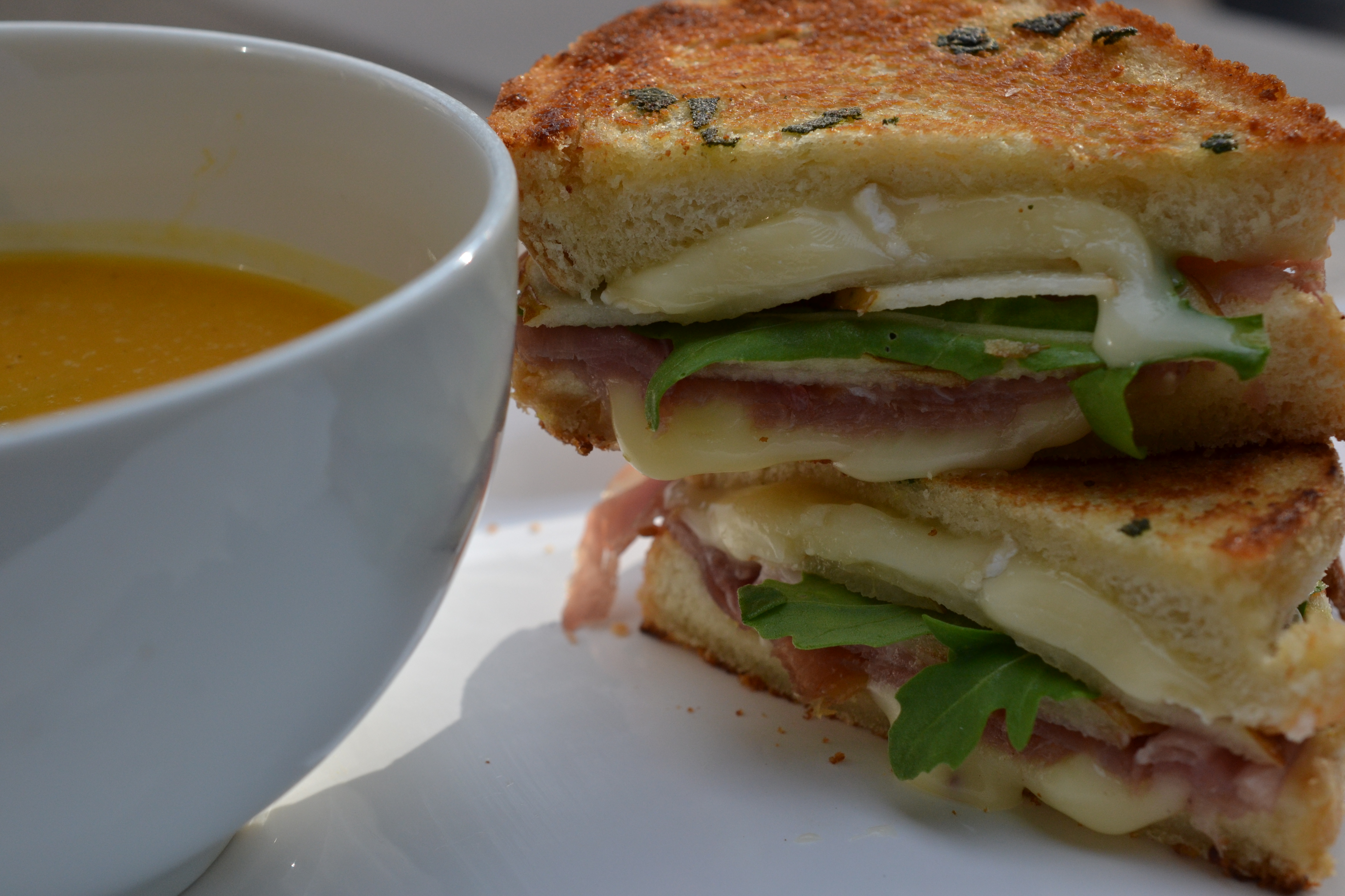 » Grilled Pear, Brie And Prosciutto Sandwich Shredded Sprout