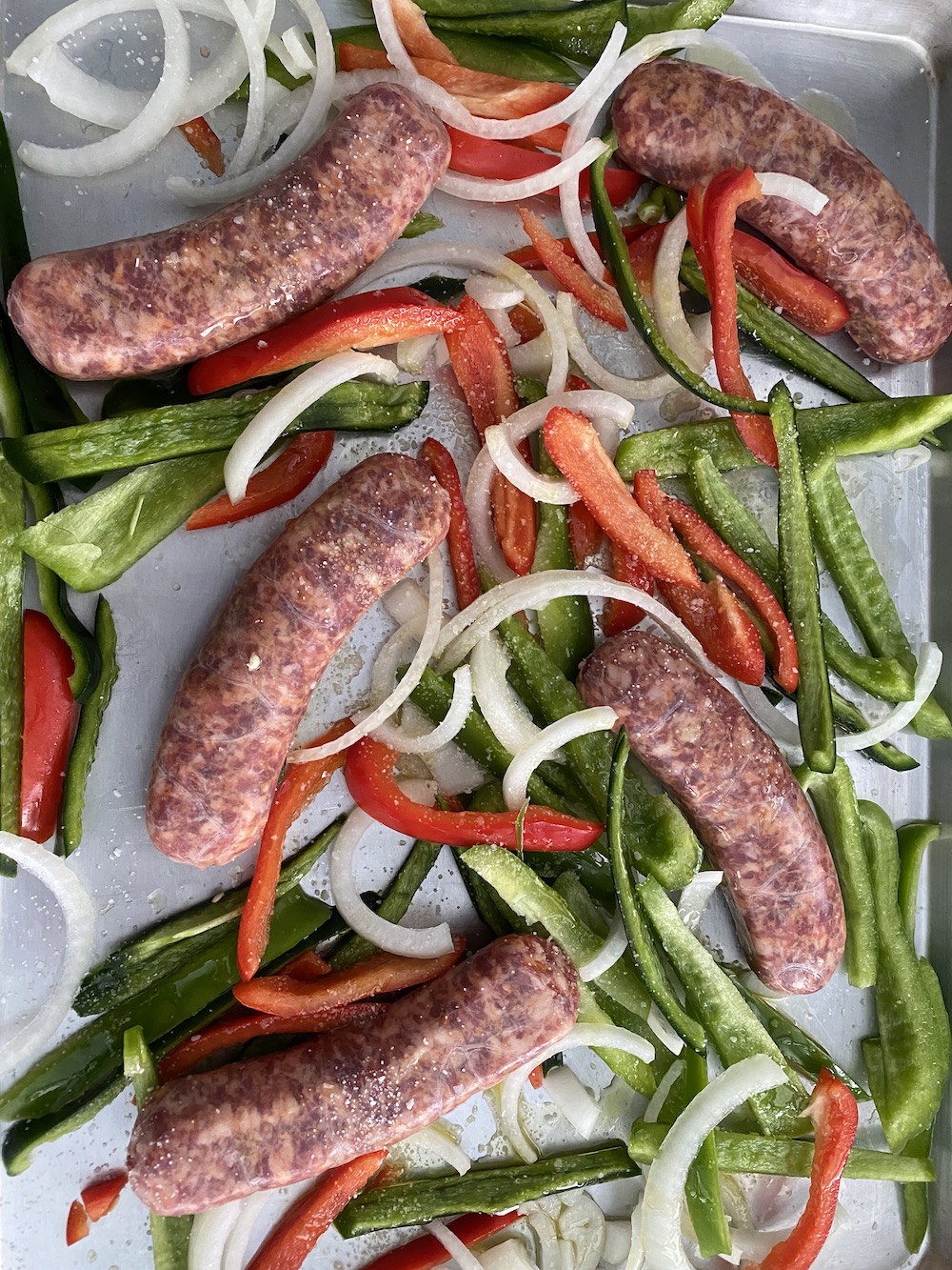 Sheet Pan Italian Sausage Heros with Honey Mustard Shredded Sprout