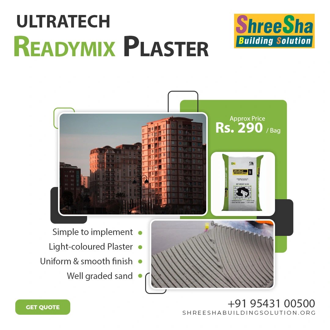 Ultra Tech Ready Mix Plaster Distributor in Coimbatore Shreesha