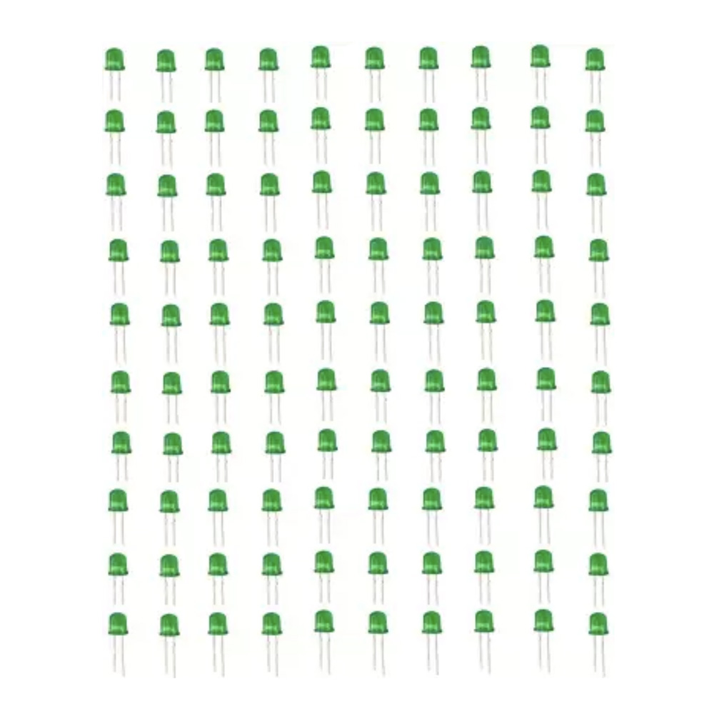 Light Emitting Diode Green Led 3mm 100 nos Shrey Component