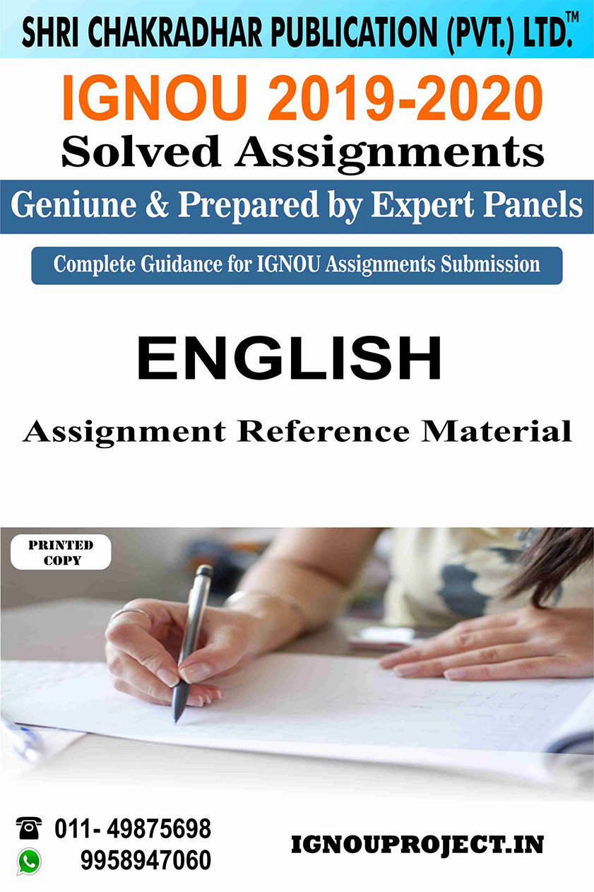 IGNOU SOLVED ASSIGNMENTS LSE3 IGNOU (Bachelor
