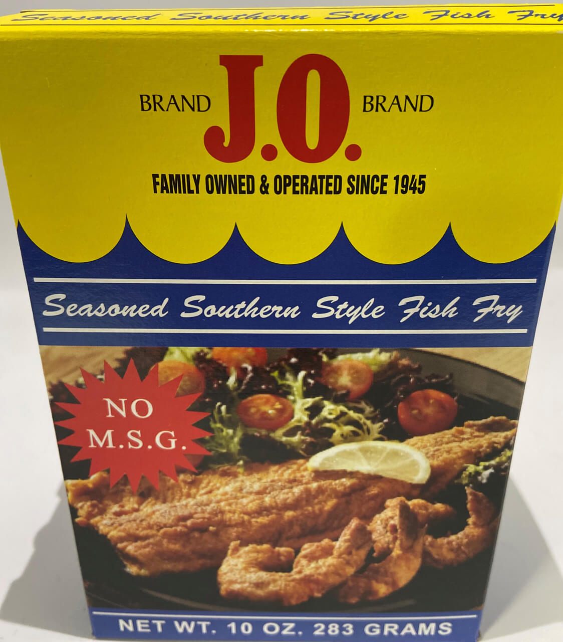 J.O. Seasoned Southern Fish Fry Batter 10oz Shrimp Boat OC