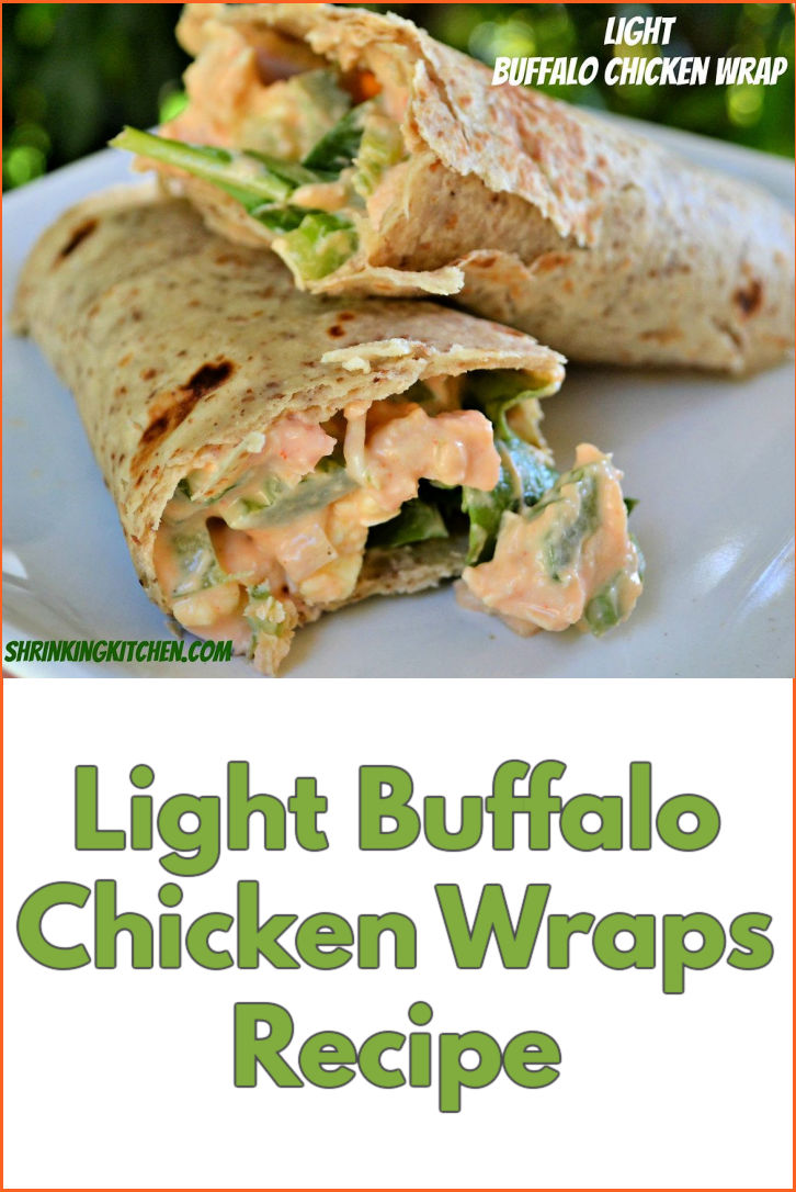 Light Buffalo Chicken Wraps Recipe ⋆ Shrinking Kitchen