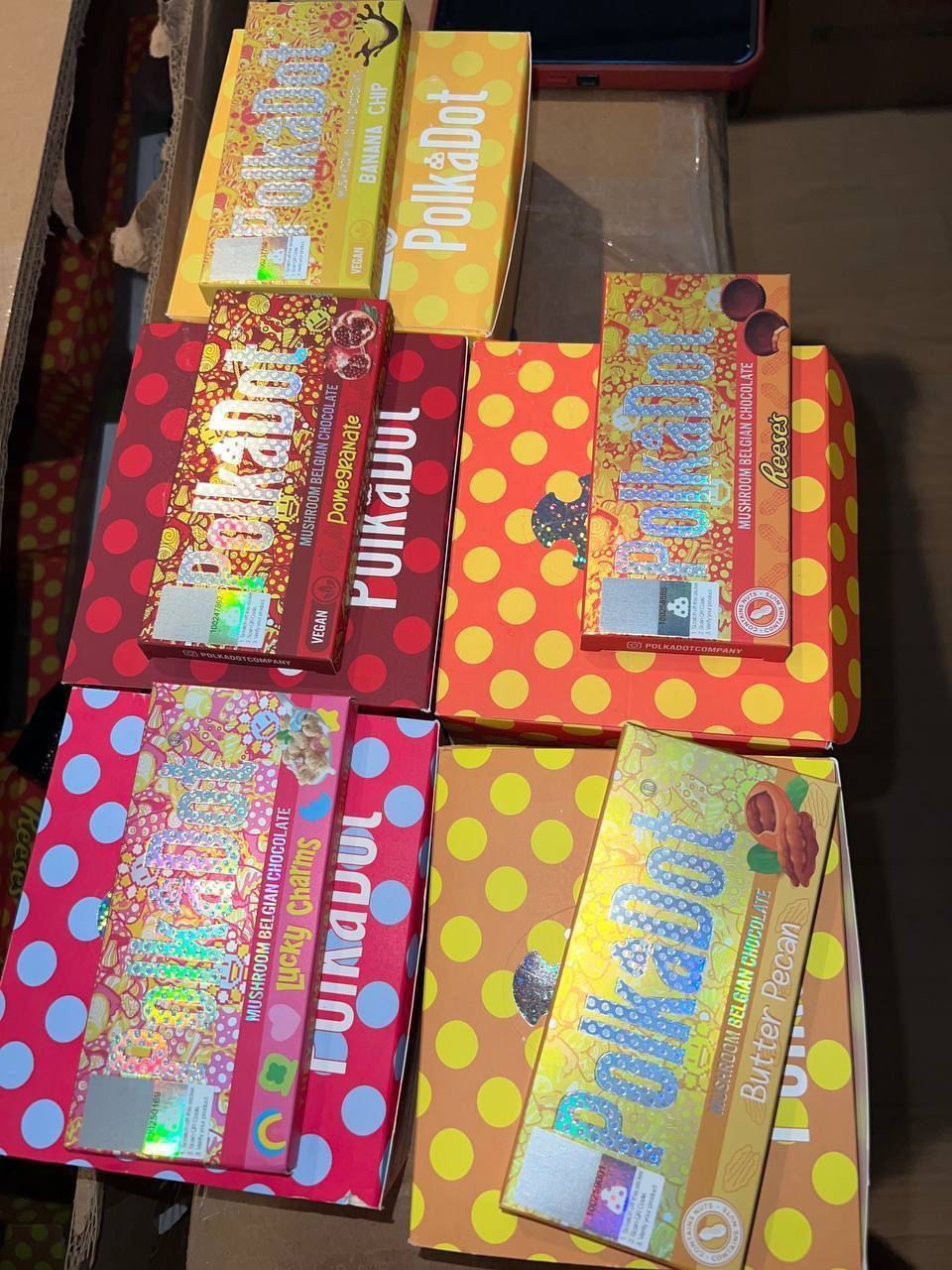 Best Polkadot Mushroom Chocolate Bars For Sale 4g SHROOM BARS DC