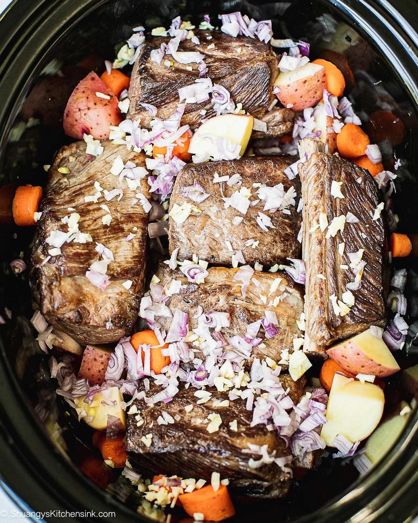 Slow Cooker Korean Short Ribs {Soy Free} Shuangy's Kitchensink