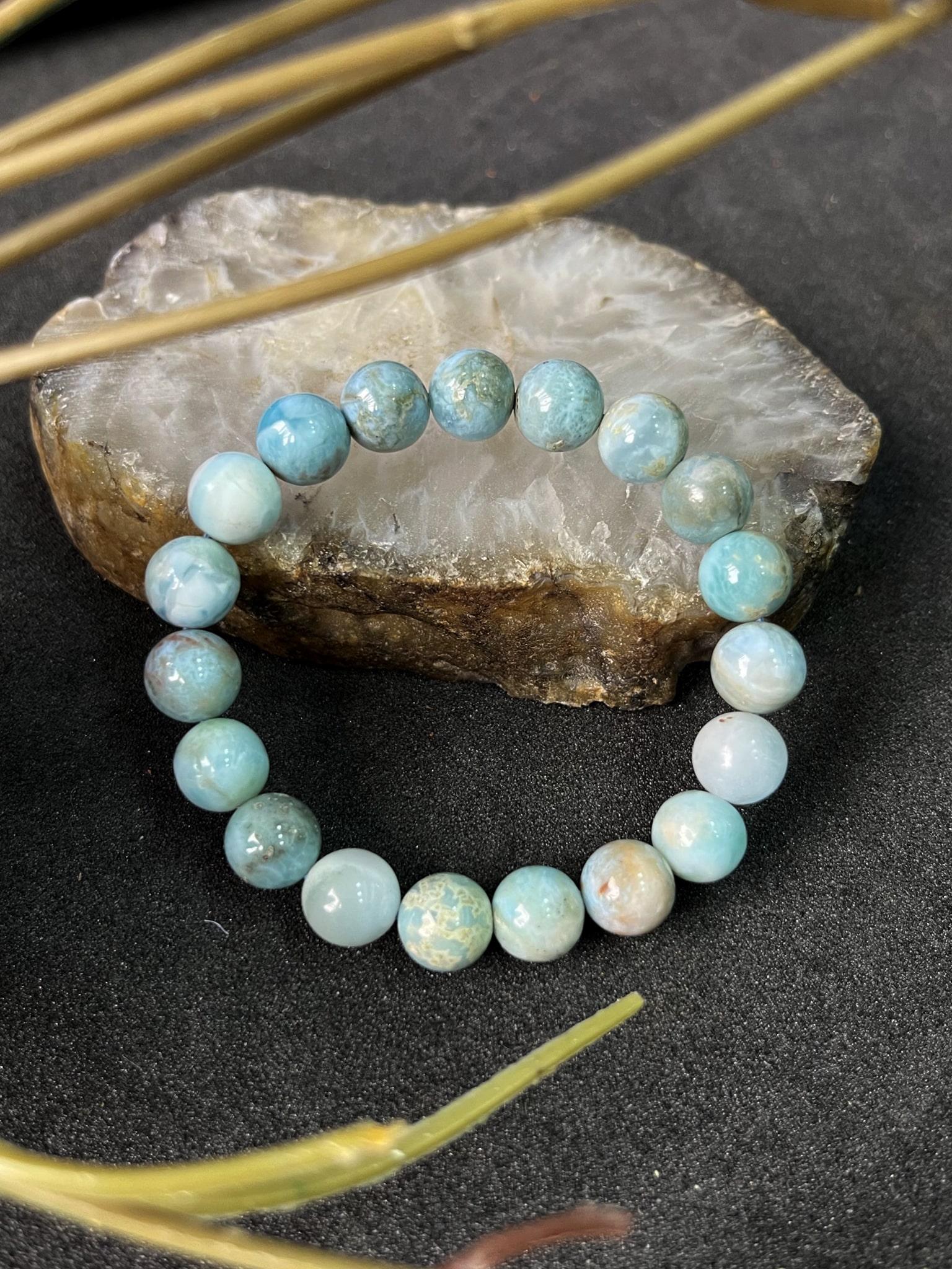 Larimar Bracelet Buy Online Larimar Crystal Bracelet Shubhanjali