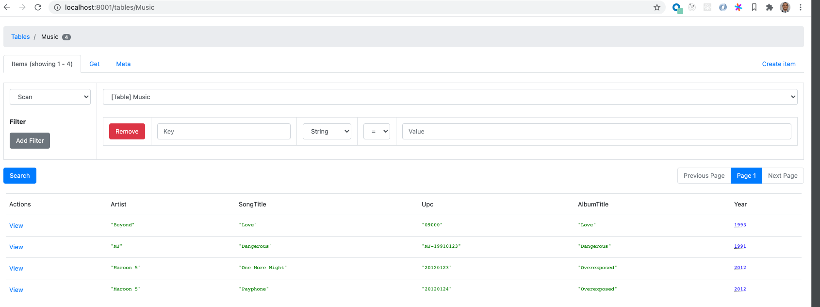 介绍一个本地DynamoDB图形界面应用 dynamodbadmin