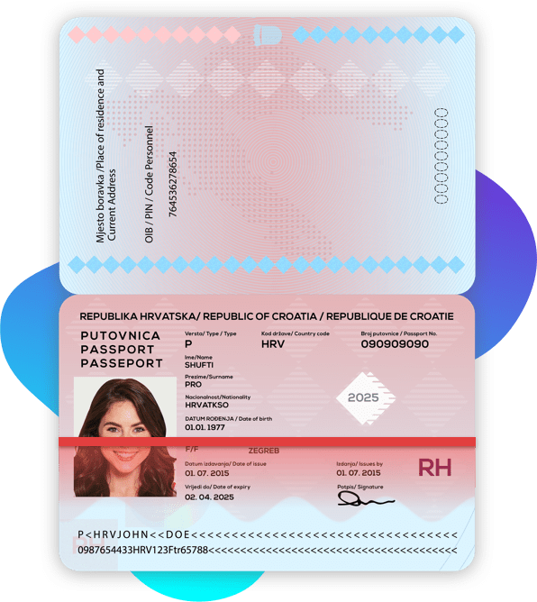 Kroatie Identiteitskaart Of Paspoort KYC for Croatia Shufti Pro