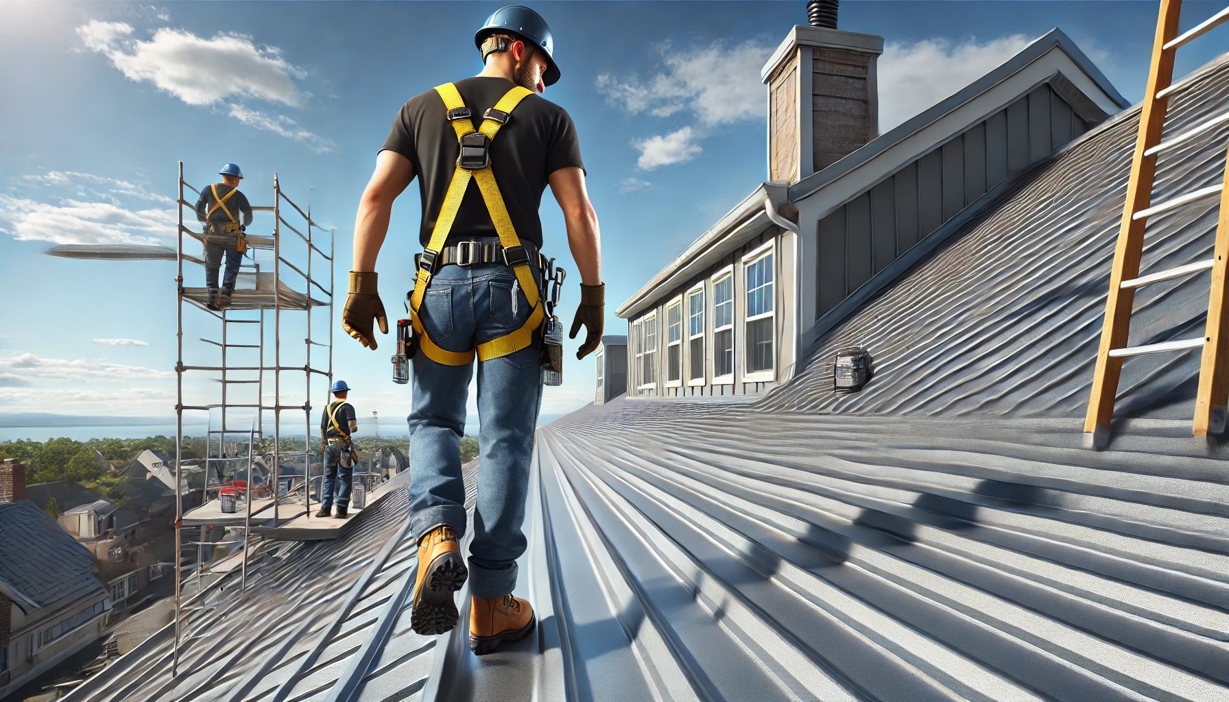 How To Walk On Metal Roofs Shumaker Roofing