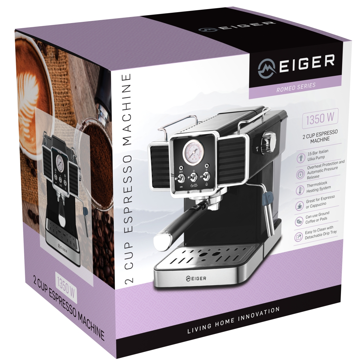 Buy Eiger Romeo 2 Cup Espresso Machine Shumata Online Store, South