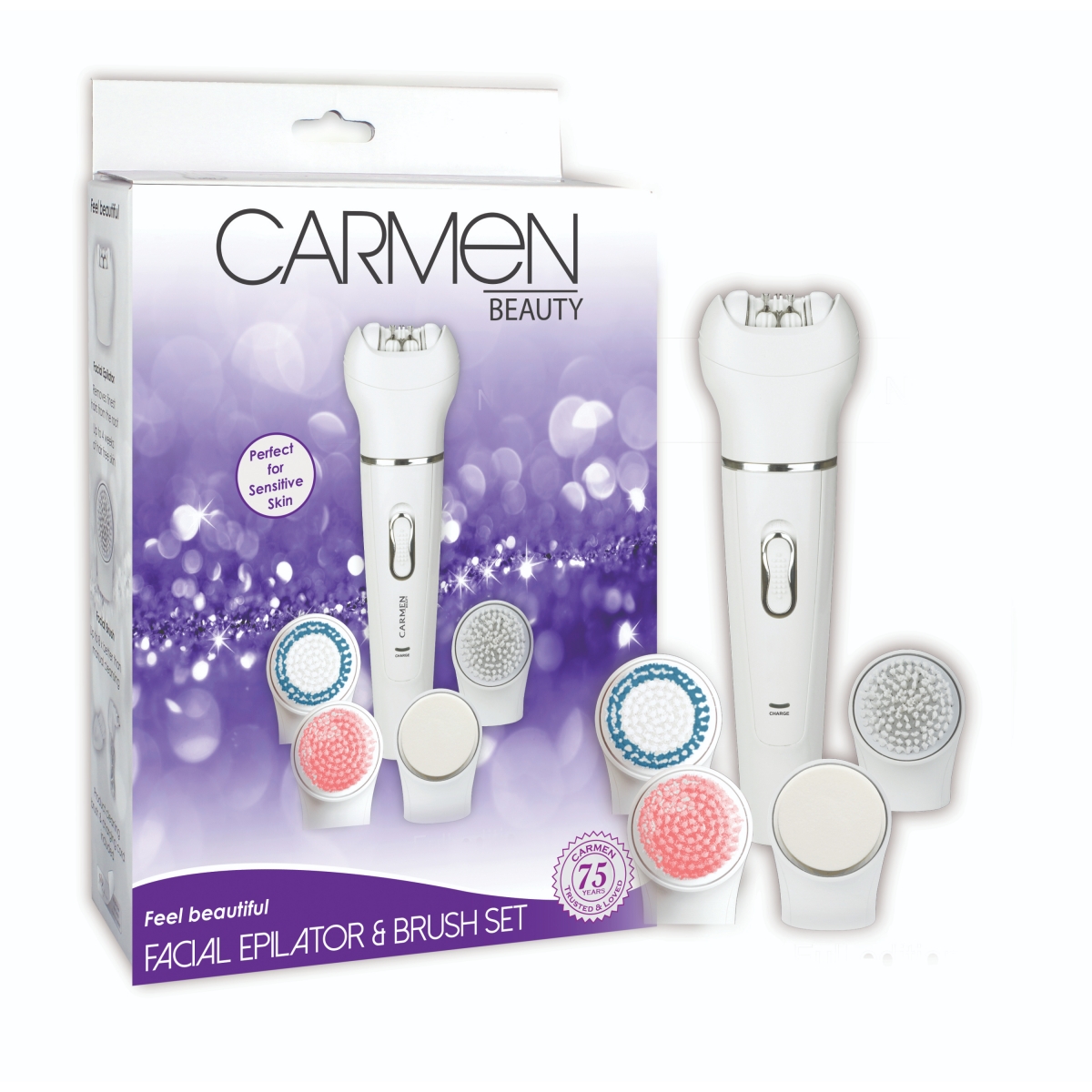 Buy CARMEN FACIAL EPILATOR & BRUSH SET Shumata Online Store, South Africa