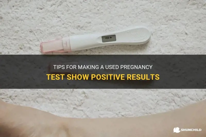 Tips For Making A Used Pregnancy Test Show Positive Results ShunChild