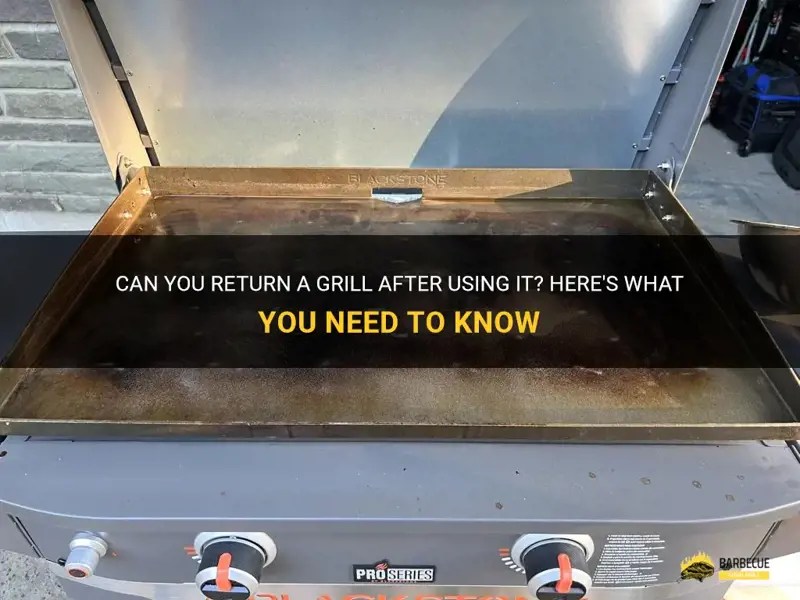 Can You Return A Grill After Using It? Here's What You Need To Know
